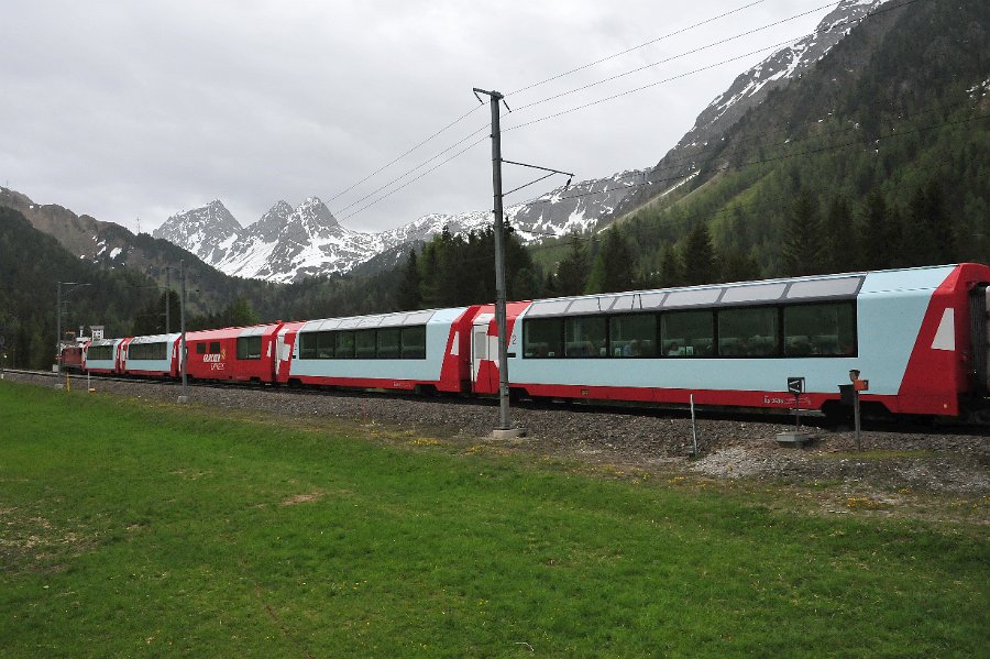 RhB Glacier Express, Allegra Triebwagen und andere (15)